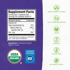 Konsyl organic psyllium fiber ingredients and certification details