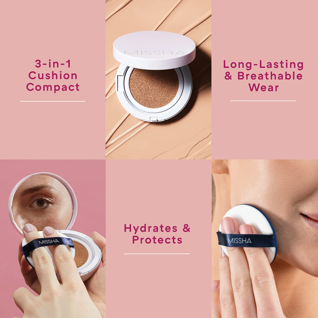 Missha Natural Beige cushion compact back packaging detail