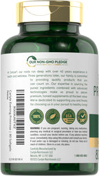 Quick release softgels of Carlyle evening primrose oil displayed next to the supplement bottle