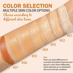 Close-up of the built-in soft blending brush on the Zaidoc cosmetic stick.