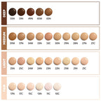 Top angle of the red cap on the long lasting TIRTIR face makeup bottle.