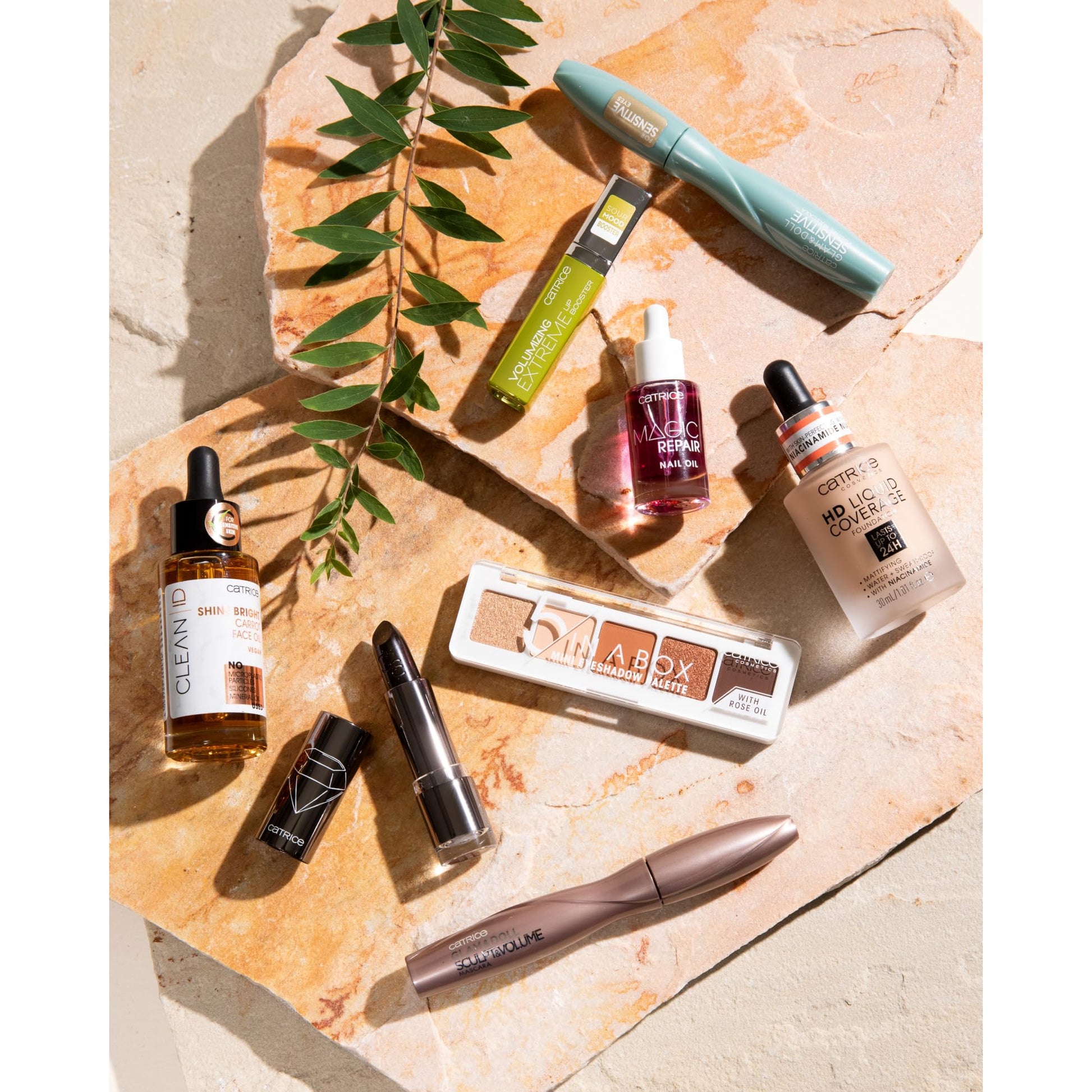 Vegan and cruelty free product logos on the packaging of Catrice HD Liquid Coverage Foundation