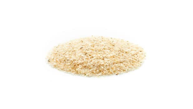 Close up of pure psyllium husk texture