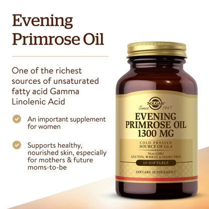 Premium premium quality evening primrose oil softgels for skin health and hydration support