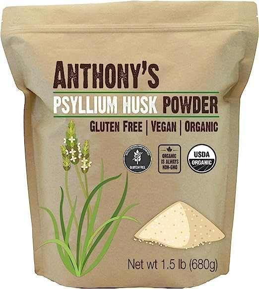 Anthony's Organic Psyllium Husk organic certification badge