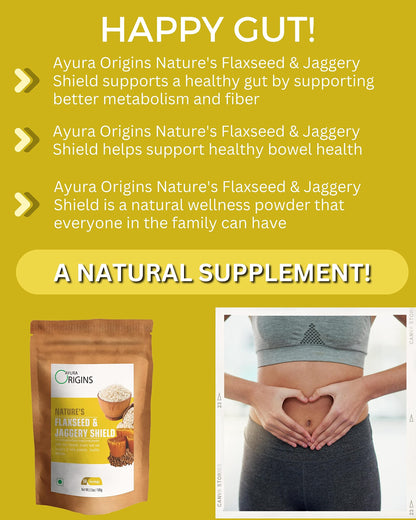AYURA ORIGINS premium imported irritable bowel syndrome control supplement powder pouch angled view