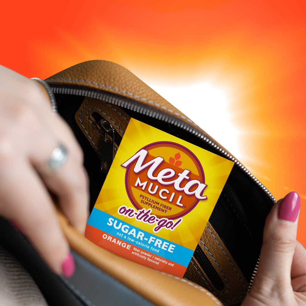 Metamucil 44 count on the go fiber box