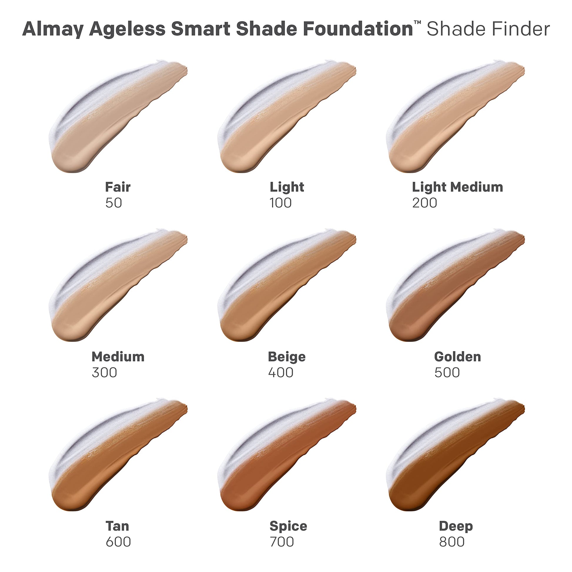 Authentic Almay imported makeup tube displaying the natural finish liquid foundation benefits