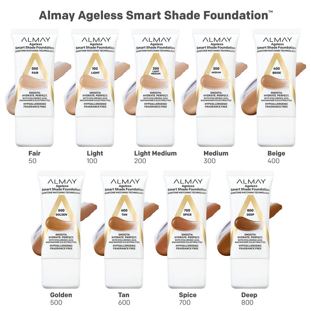 Almay face makeup container displayed on clean surface