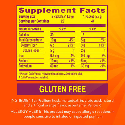 Metamucil fiber supplement for heart and gut health