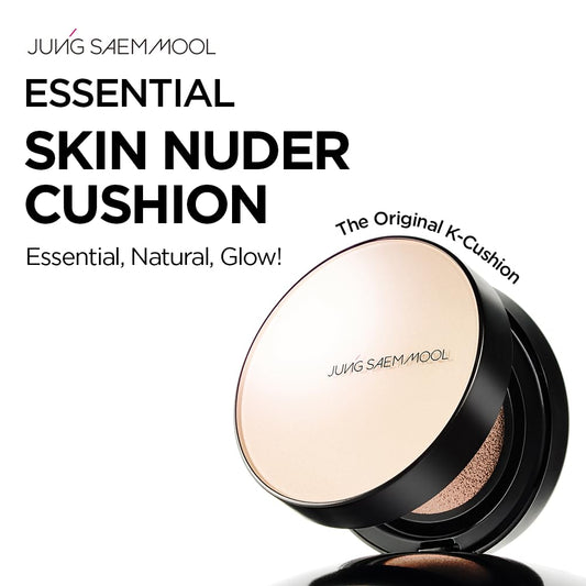 Korean cushion foundation compact case displaying the sleek minimalist design