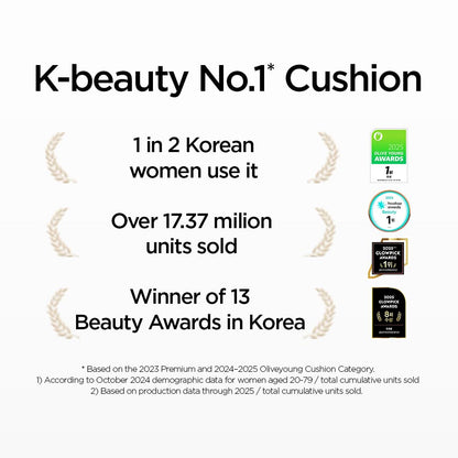 Hydrating cushion makeup puff showing the specialized skin-fit texture