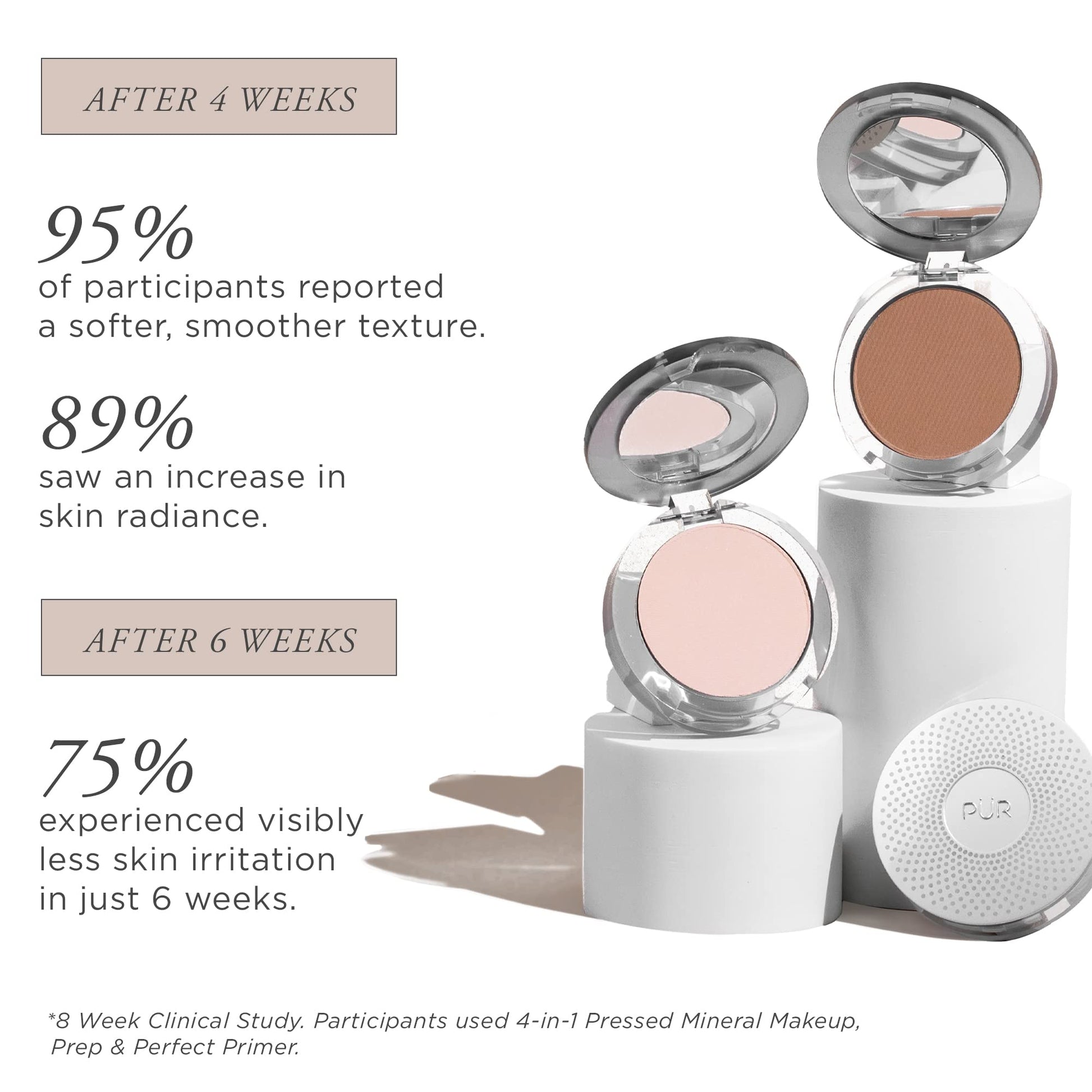 Back label view of the authentic compact showing the shade name and manufacturer information clearly