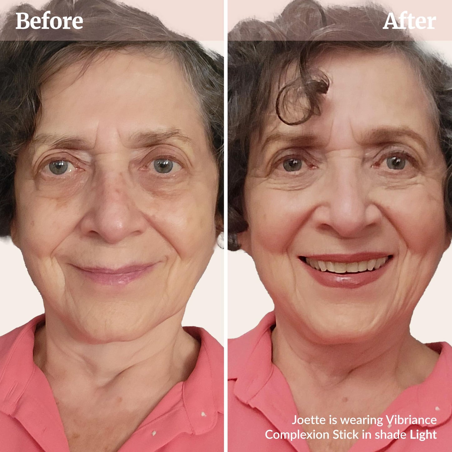 Anti aging concealer and contour stick displaying the smooth blendable light shade pigment.
