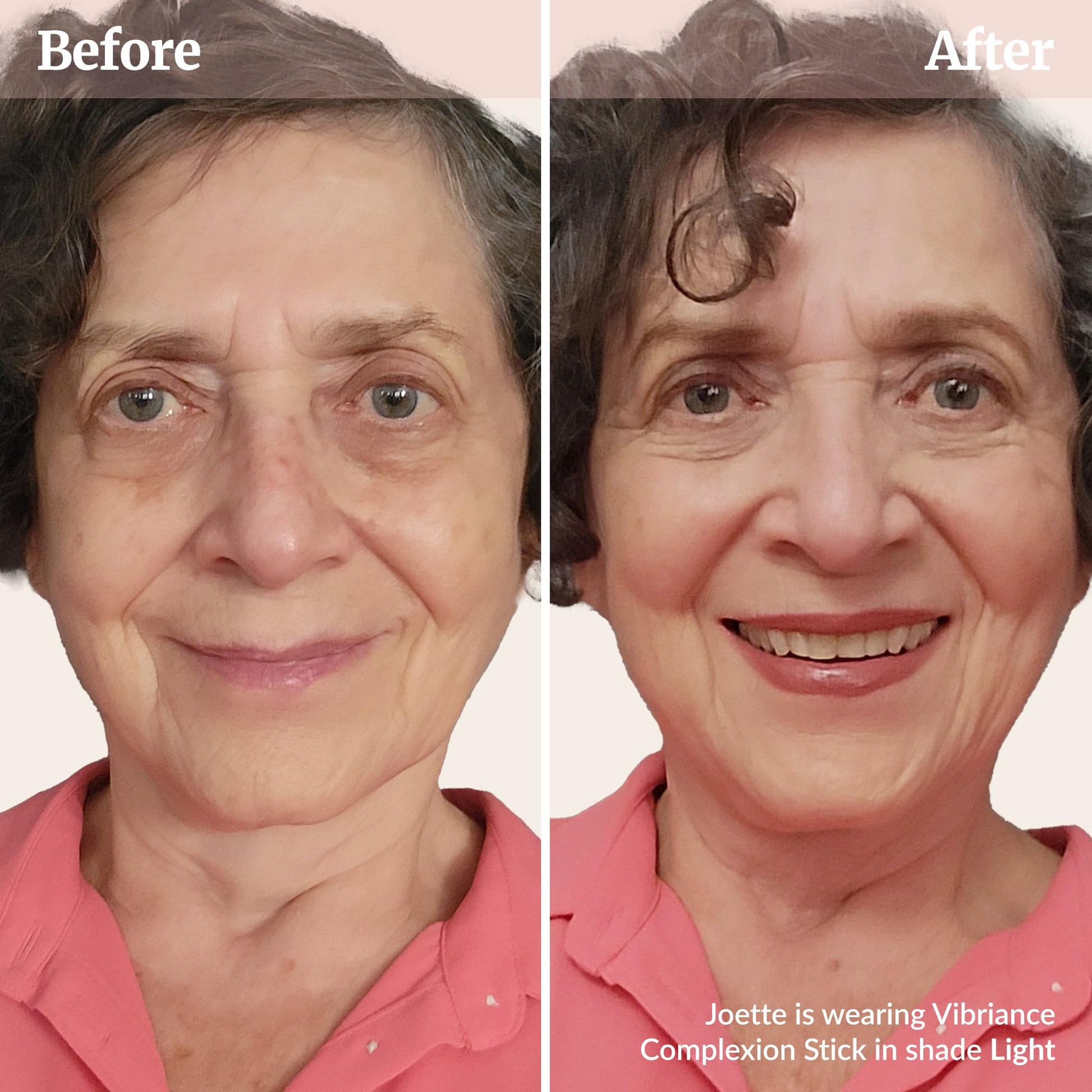 Anti aging concealer and contour stick displaying the smooth blendable light shade pigment.