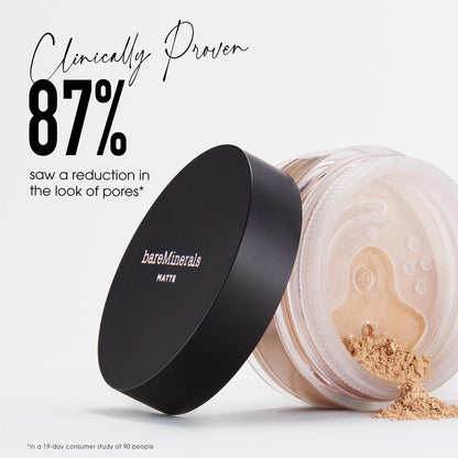 Dermatologist-tested bareMinerals matte foundation for sensitive skin