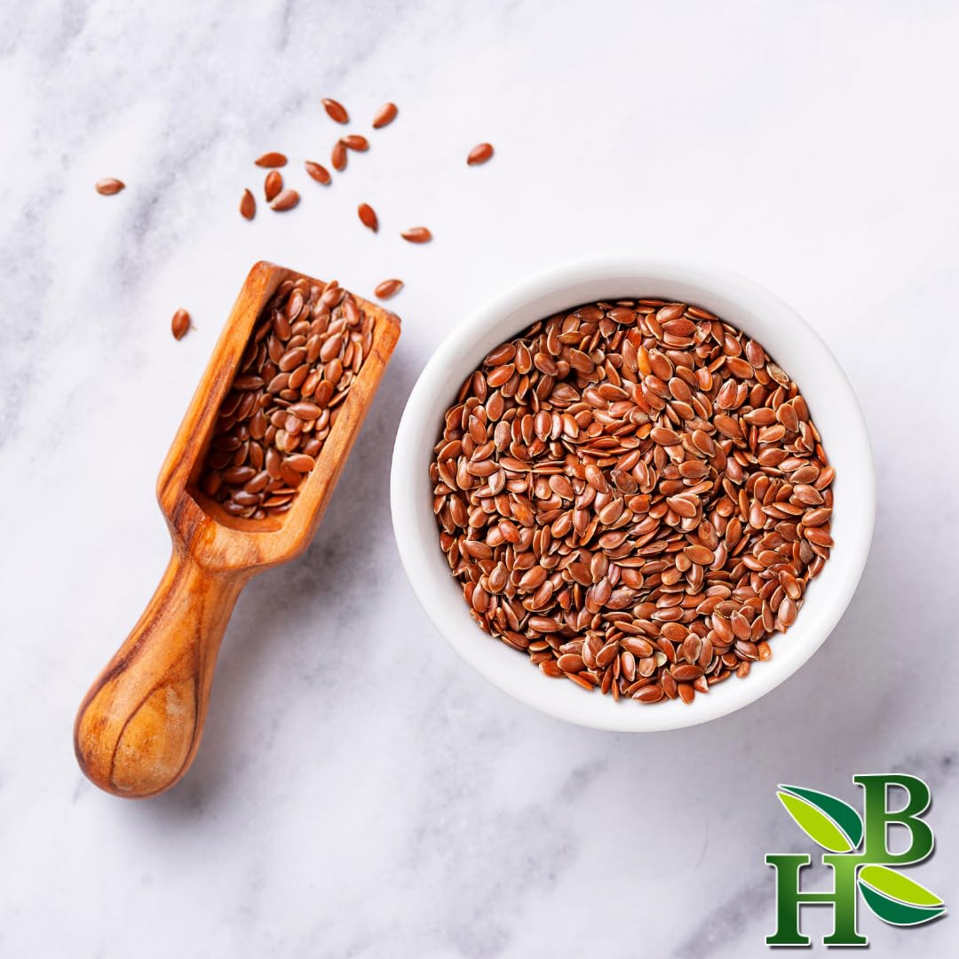 Nutritious ground flaxseed powder by Herb To Body displaying product texture and details