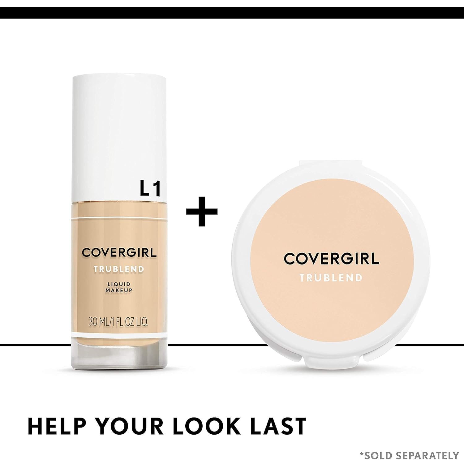 Back label of COVERGIRL TruBlend Classic Ivory showing product ingredients