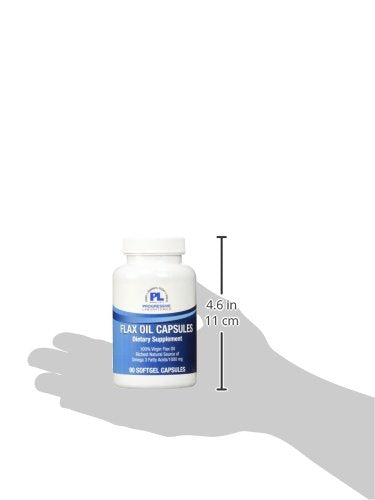 Progressive Labs flax oil 1000 Milligram vegetarian friendly alternative to fish oil capsules clear packaging view