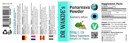 Pure raw dried Punarnava root powder texture close up view