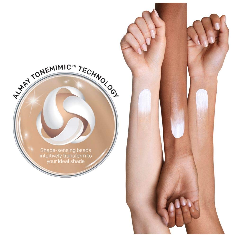 Almay tone mimicking makeup tube with Sun Protection Factor 15