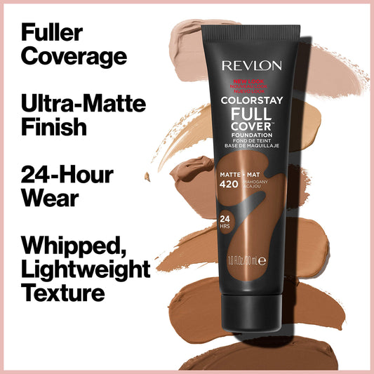 Revlon matte foundation cream squeezed tube showing shade one hundred fifty