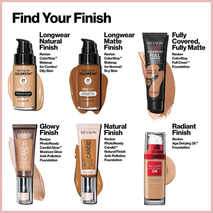 Sweat resistant lightweight cosmetic foundation packaging detailing twenty four hour wear