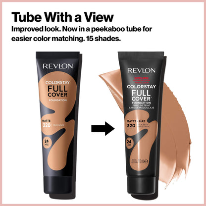 Revlon ColorStay full cover velvet texture cosmetic cream placement view