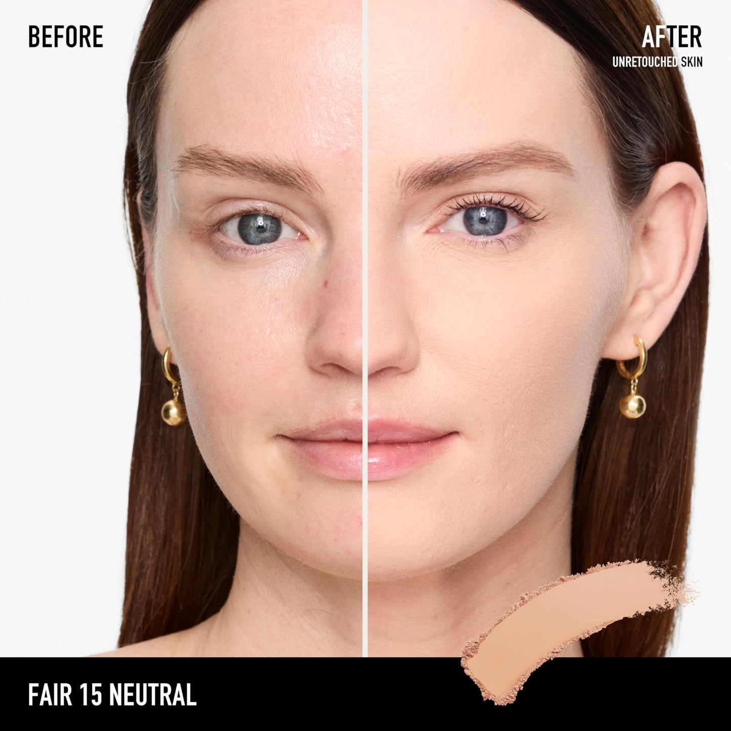 bareMinerals Fair 15 Neutral matte pressed powder foundation with circular applicator sponge