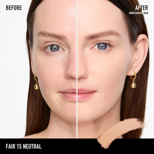 bareMinerals Fair 15 Neutral matte pressed powder foundation with circular applicator sponge