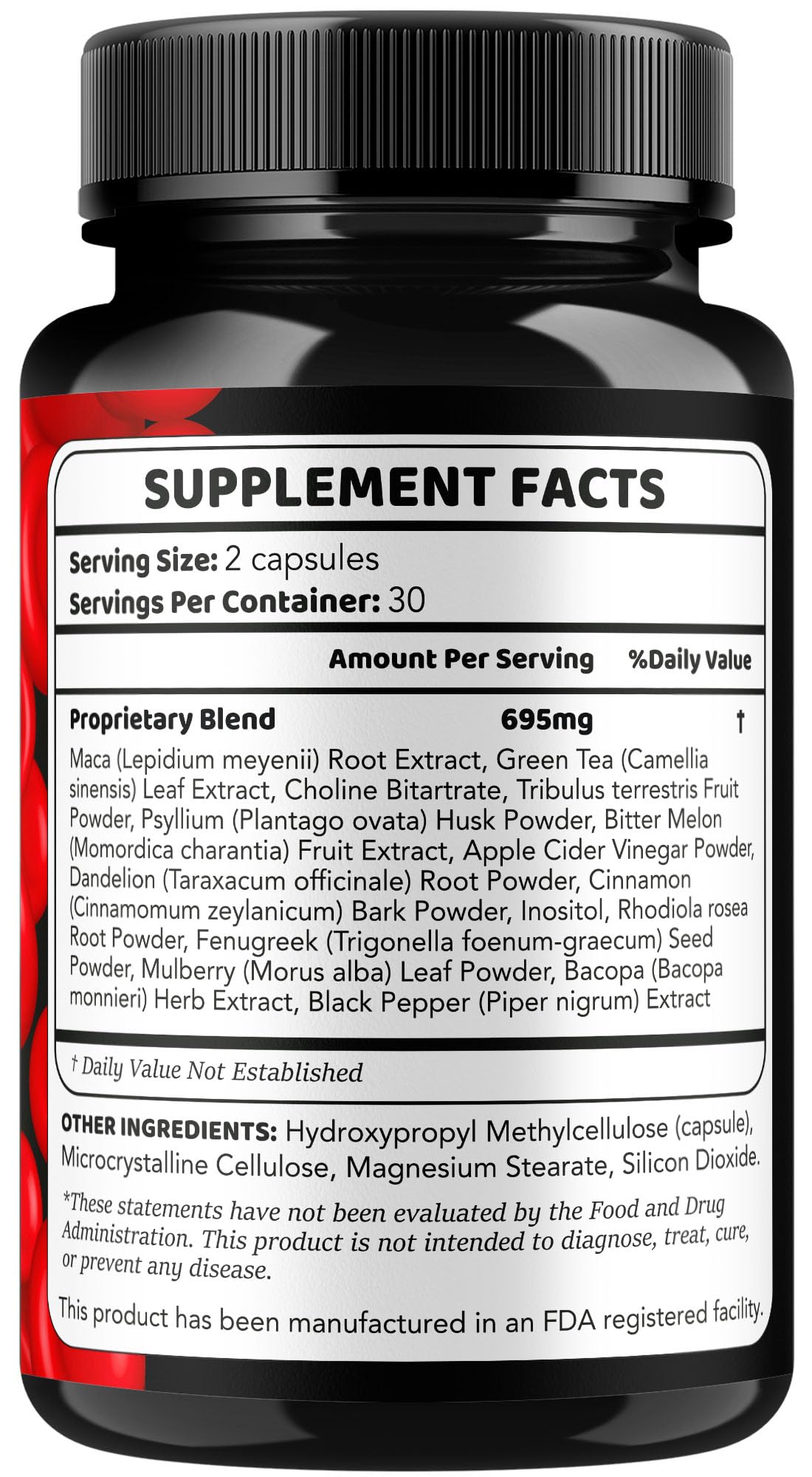 Pharmagetics Clear Flux health capsules safety seal and directions for use