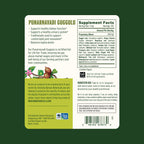 Certified organic vegan and gluten free herbal powder back packaging