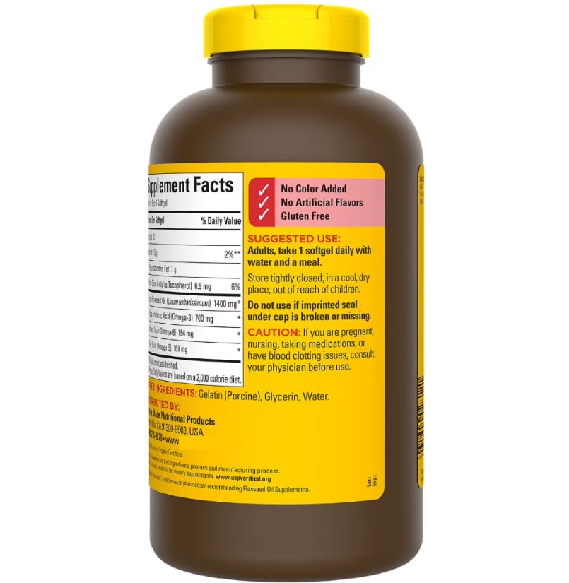 Close-up of the plant-based Omega-3 supplement capsules on a clean background.