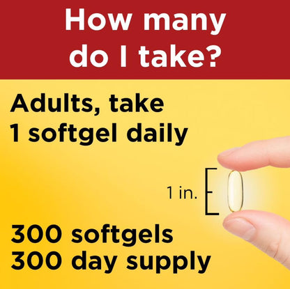 Back label view showing ingredients list for the 1400mg flaxseed oil softgels.