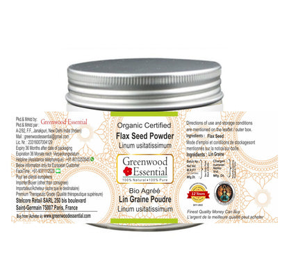 Organic certified Alsi powder by Greenwood Essential for dietary nutrition