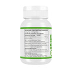 Side angle view of the Planet Ayurveda Morsan Nutraveda herbal capsules bottle highlighting product storage details.