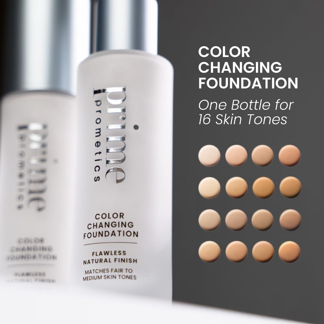 Hydrating foundation for mature women with niacinamide and jojoba oil packaging details