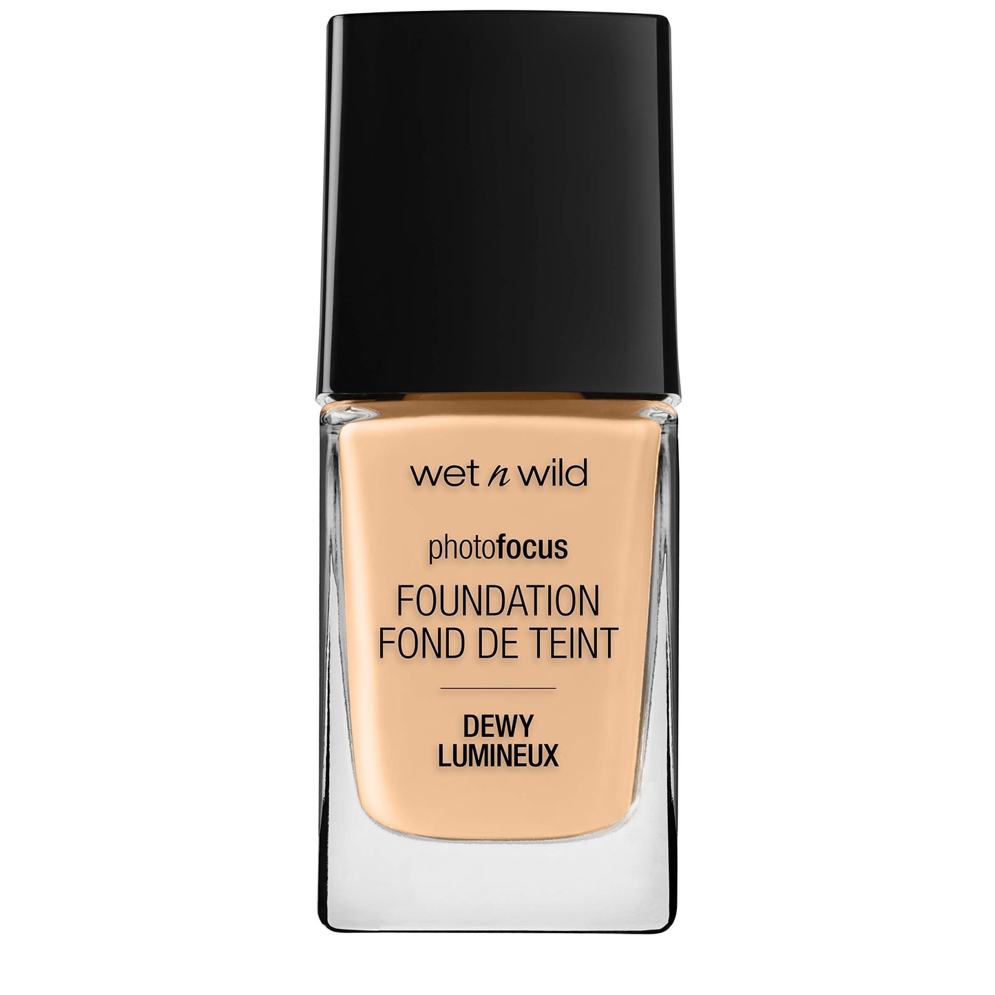 Wet N Wild hydrating makeup bottle showing shade name Soft Beige