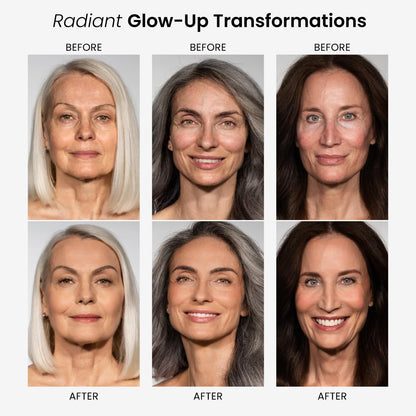 Dewy finish lightweight cream foundation for women over fifty close up view