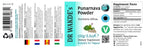 Dr. Wakde's organic Spreading Hogweed powder highlighting vegan and vegetarian badges