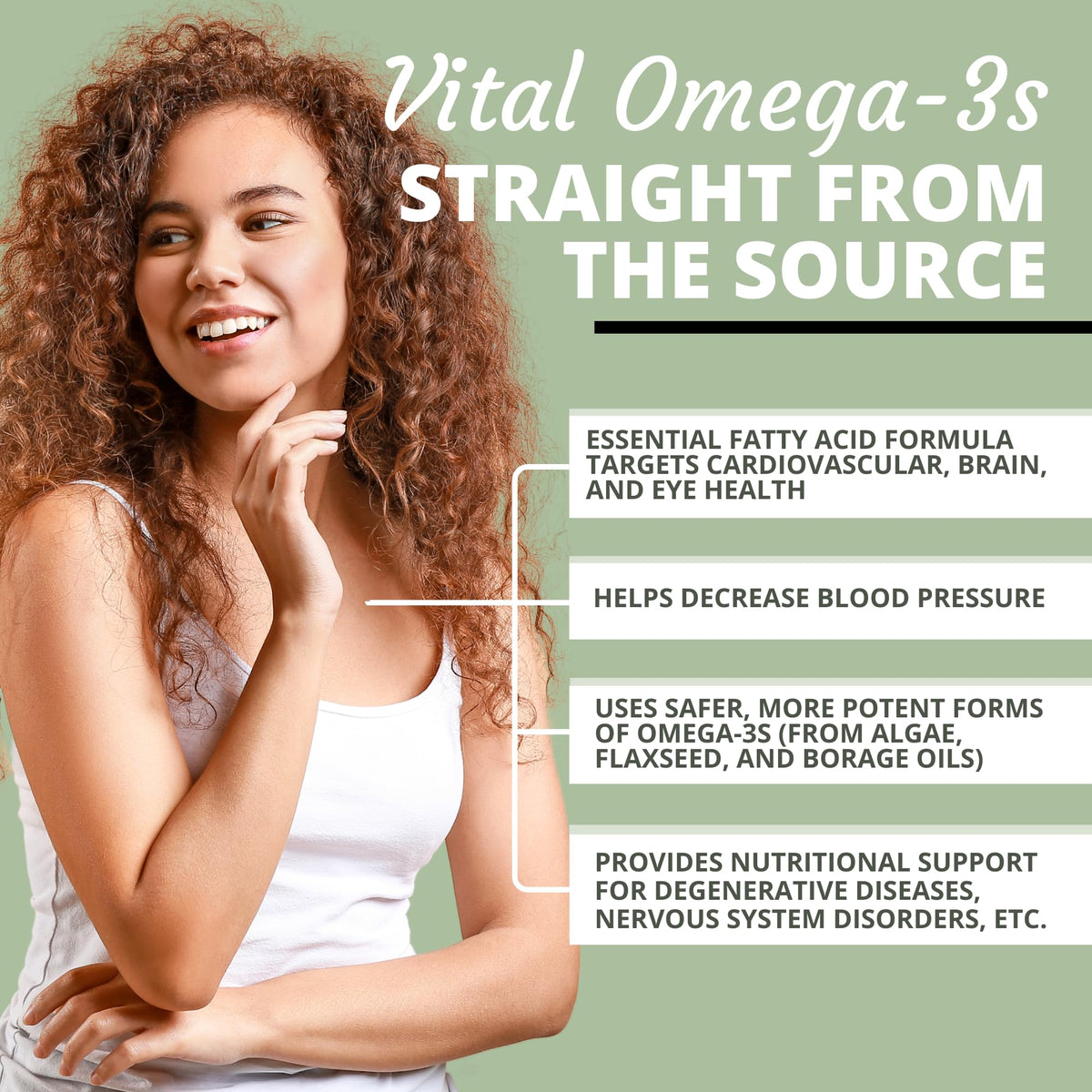 Vegan omega supplement one thousand milligrams borage flaxseed algae oil ingredients