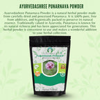Natural Ayurvedic detox powder in black resealable packaging pouch