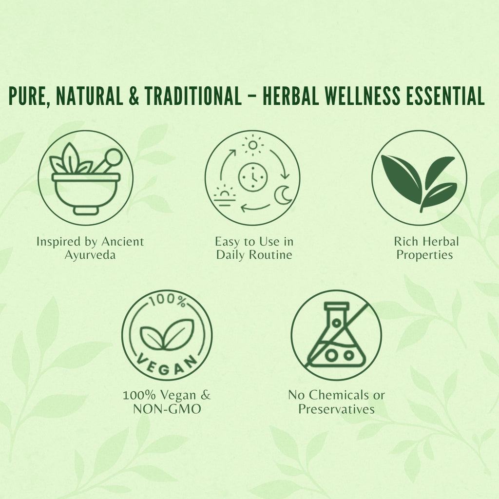 Close up view of the authentic safety seal on herbal churna packaging
