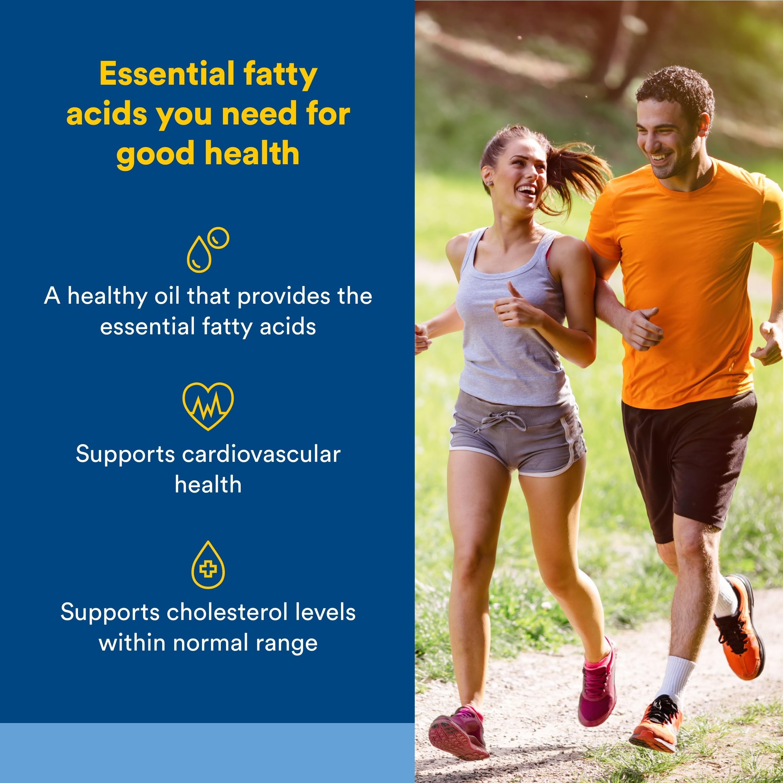 Natural Factors organic flaxseed oil supplement nutrition label