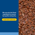 Natural Factors Flaxseed Oil 180 count bottle with cap off