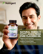 Vegan friendly fish free omega 3 essential fatty acid capsules by Nutrigent