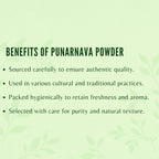 Natural Boerhavia Diffusa root powder for managing water retention