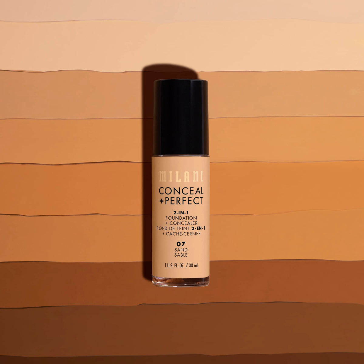 Milani Conceal and Perfect product packaging box and bottle