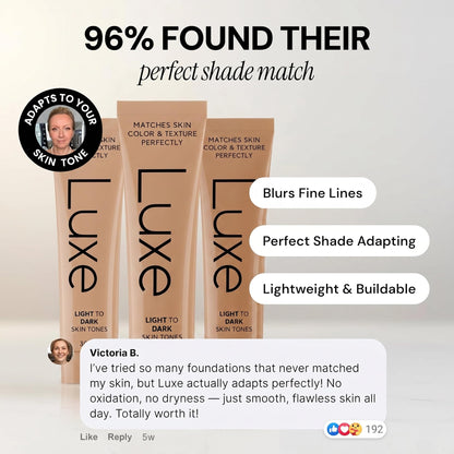 Side view of the authentic USA imported UNALUKA skincare infused foundation tube.