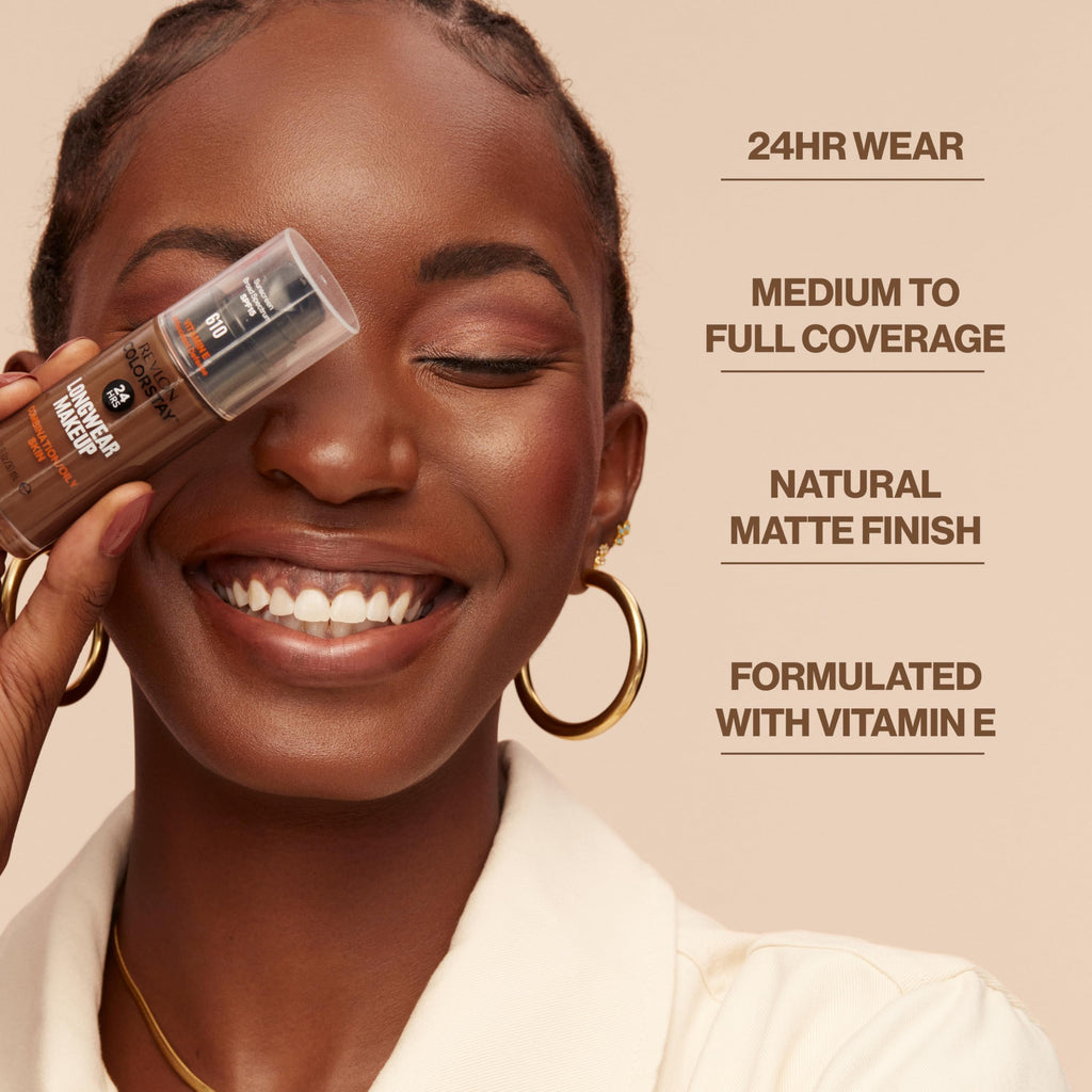 Revlon liquid makeup pump dispenser detail view